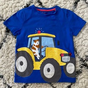 Kids Tractor Flippy Sequin Short Sleeve Tee Shirt - 🎉